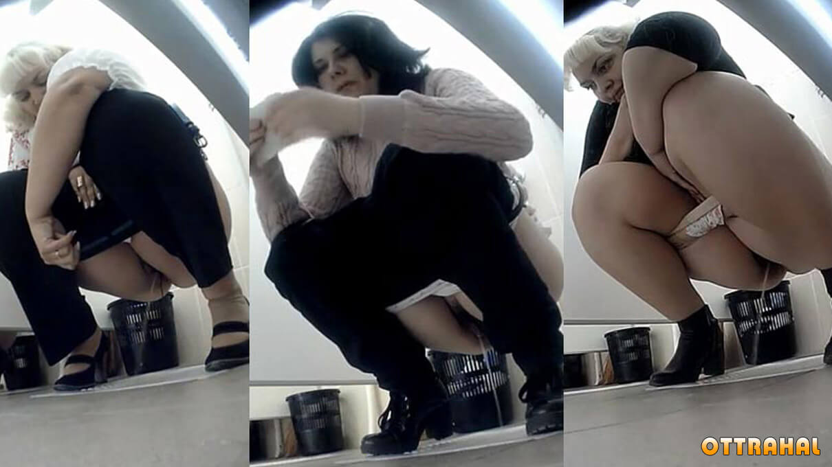 Реальная скрытая камера в женском туалете на ОТСОС ТВ